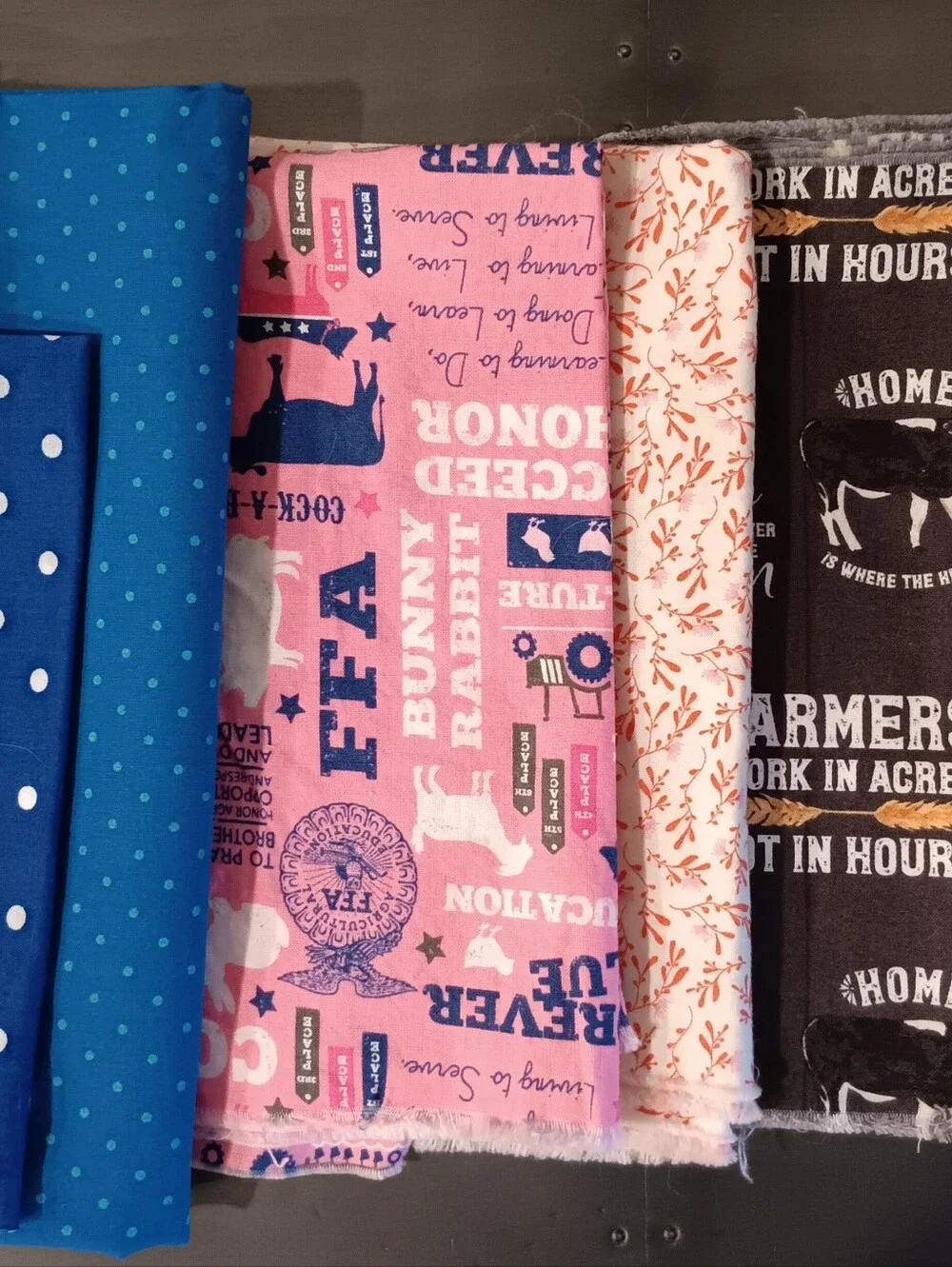 FFA farm animal fabric (set) - 2.5 yards (approx.)
